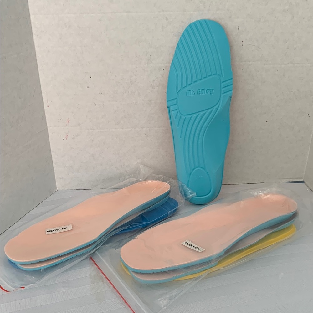 Men’s Blue and Cream Insoles size 14